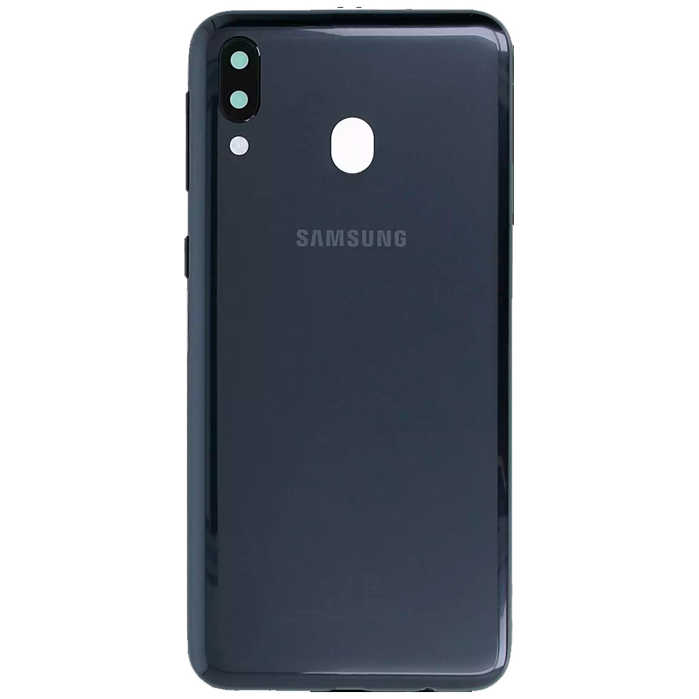 Задня частина корпусу Samsung Galaxy M20 2019 SM-M205 Black (з склом камери) Original (PRC)
