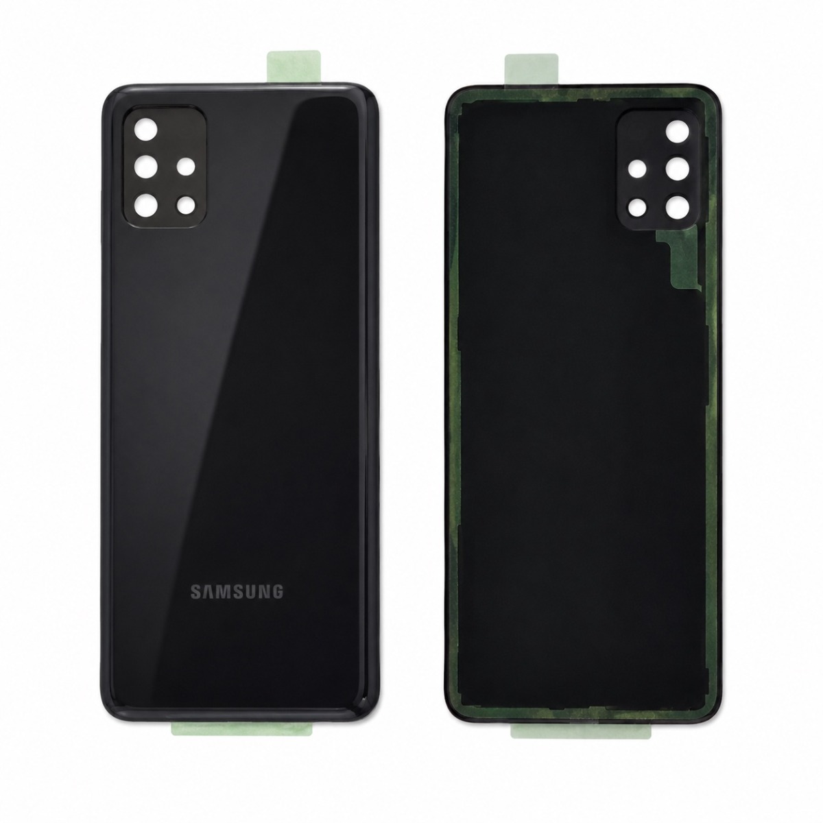 Задня частина корпусу Samsung Galaxy M51 SM-M515 Black (з склом камери) Original (PRC)