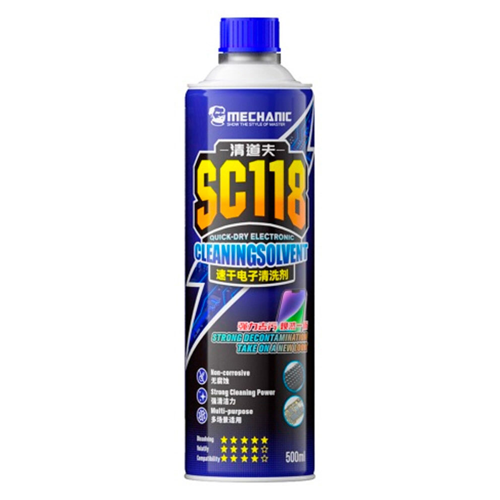 Рідина швидкосохнуча для чистки плат Mechanic SC118 (500 мл.)