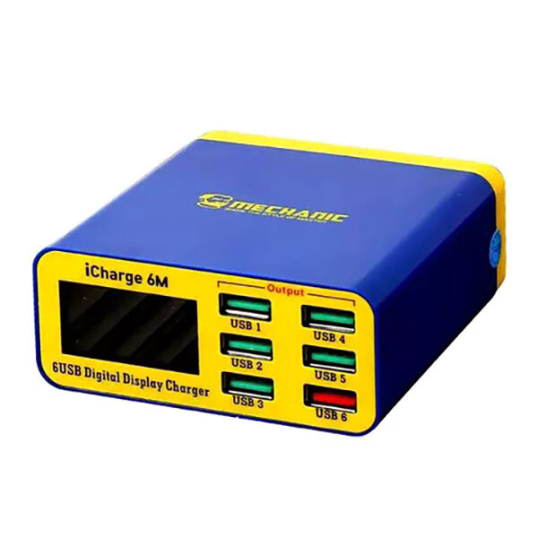 Зарядний пристрій MECHANIC iCharge 6M (6xUSB) 40W