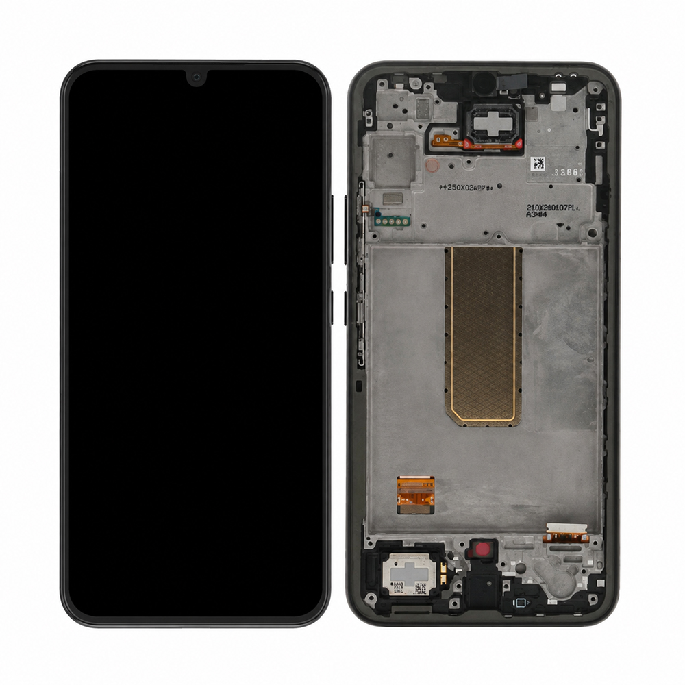 Дисплей Samsung Galaxy A34 5G SM-A346 OR (Assembled Service Pack) with frame Black