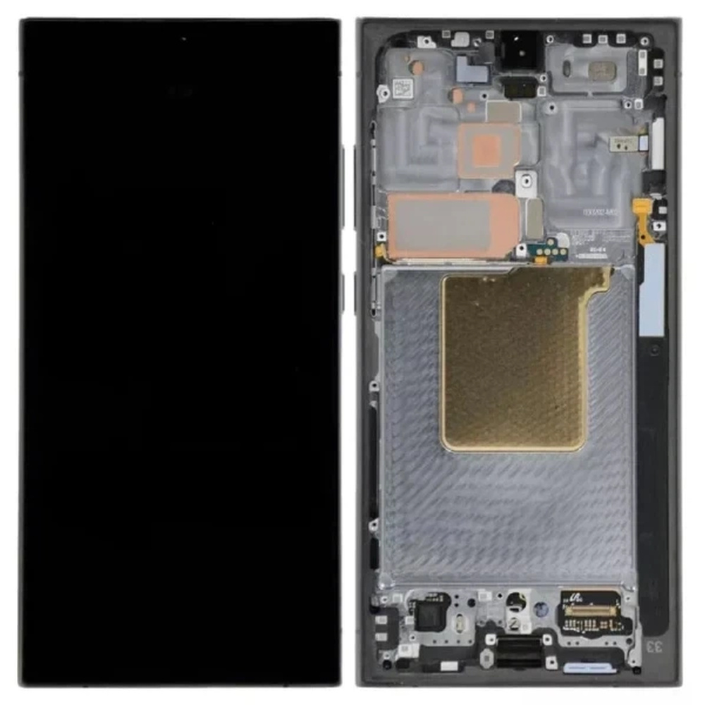Дисплей Samsung Galaxy S24 Ultra SM-S928 OR (Assembled Service Pack) with frame Black