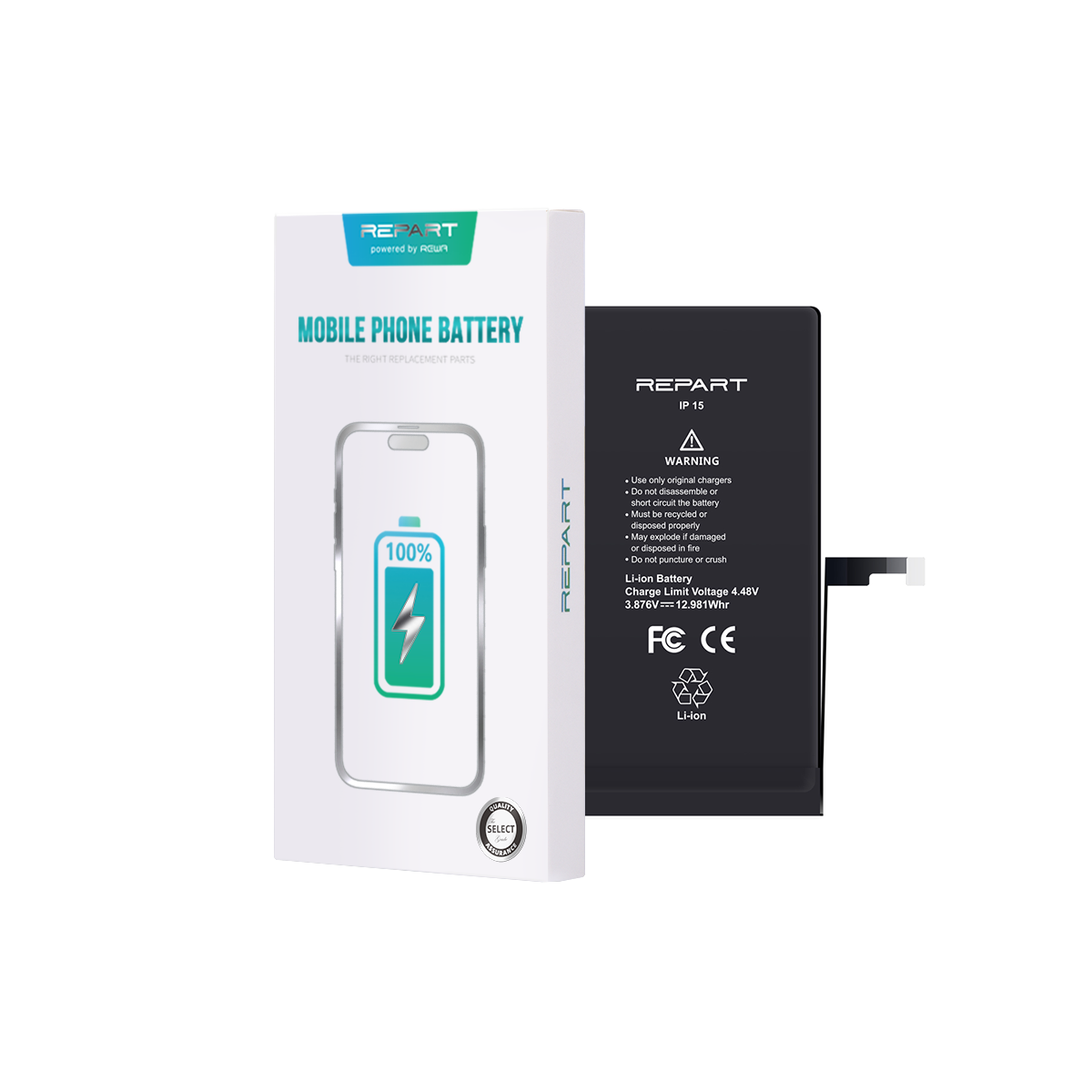 Акумулятор iPhone 15 (3349 mAh) REPART