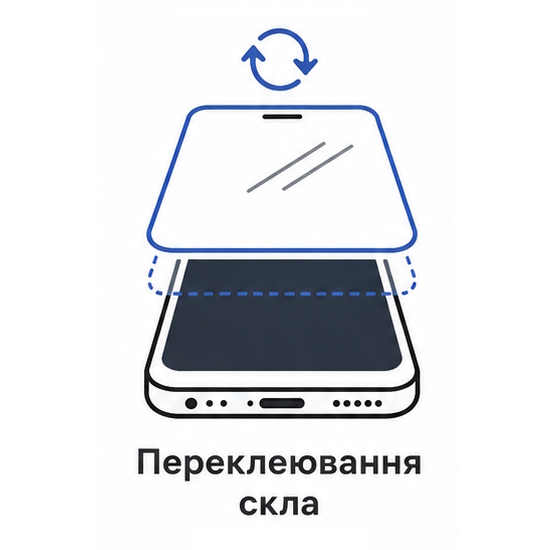 Переклеювання скла дисплея Iphone 15 Pro Max