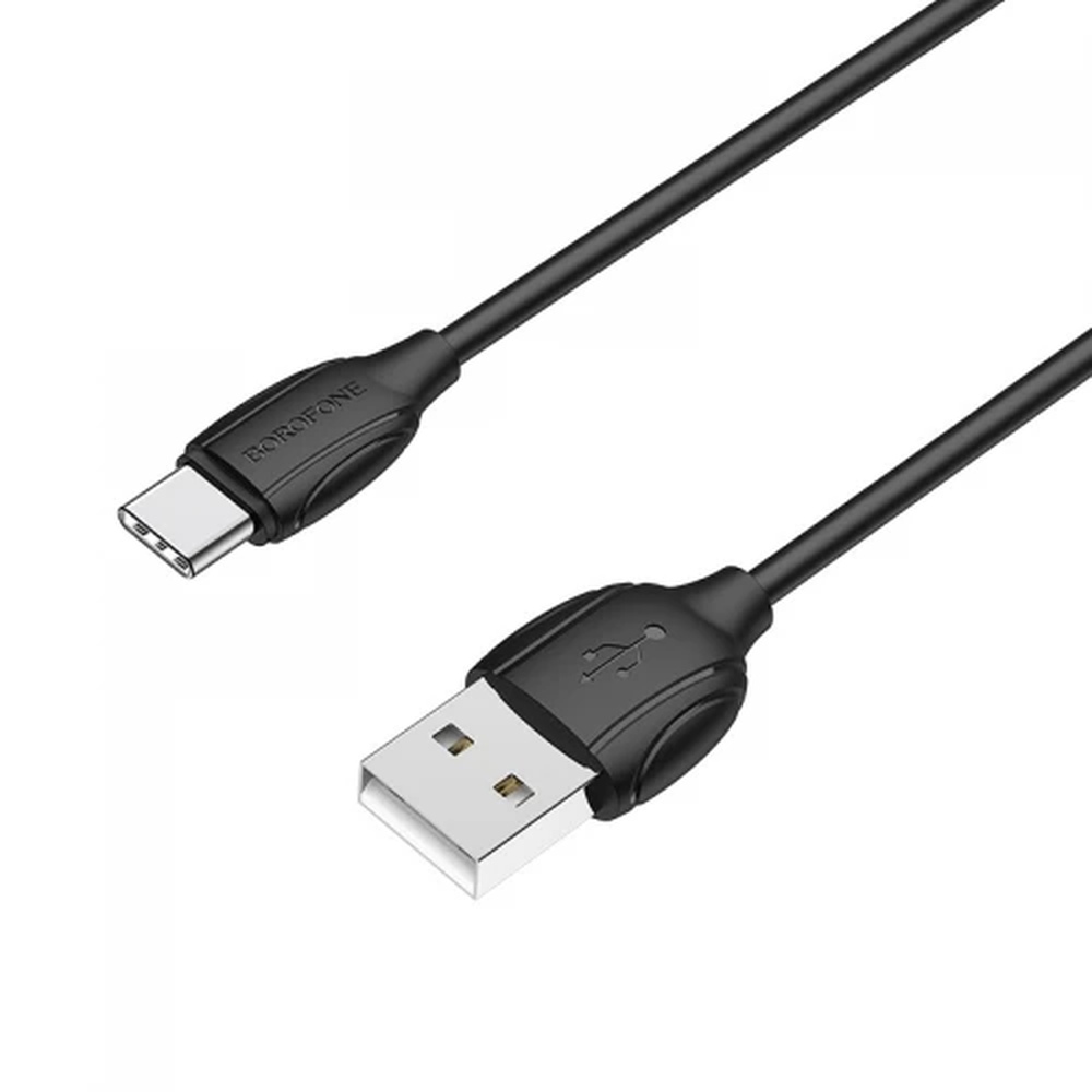 Кабель USB Type-C Borofone BX-19 (1m / 3A) Black