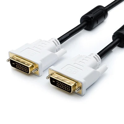 Кабель DVI-D (M) - DVI-D (M), 10 м, Black, Atcom, 24/24 (10702)