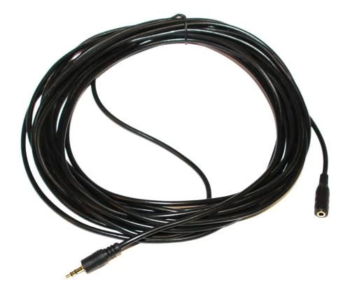 Кабель-подовжувач звуковий, 3.5 мм (F) - 3.5 мм (M), 7.5 м, Black, Atcom (11056)