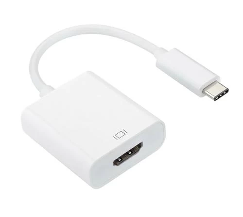 Перехідник Type-C (M) - HDMI (F), Atcom, White, 10 см, 4K (13888)