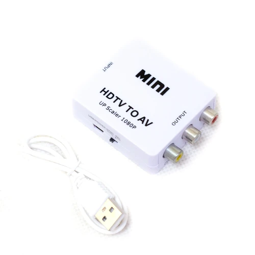 Перехідник HDMI (F) - 3xRCA (F), Atcom, White (15275)