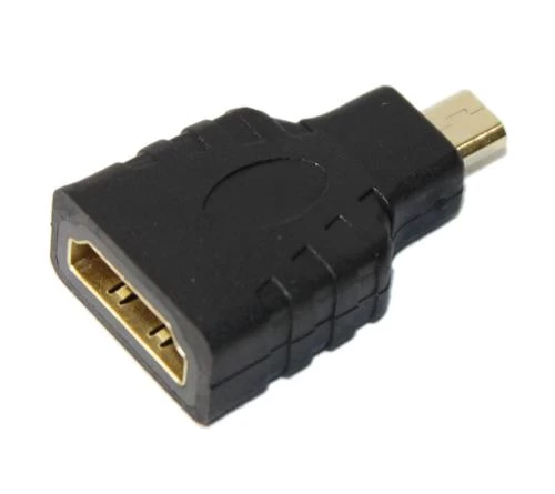 Перехідник microHDMI (M) - HDMI (F), Atcom, Black (16090)