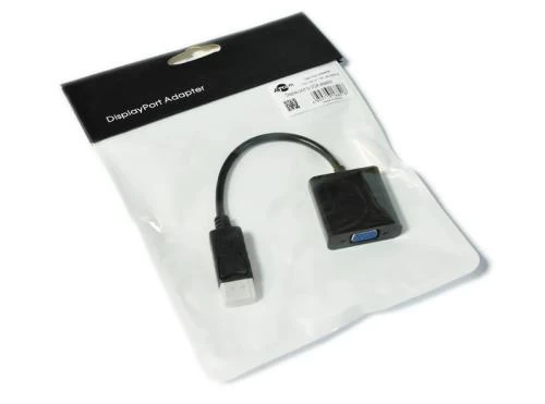 Перехідник DisplayPort (M) - VGA (F), Atcom, Black, 10 см (16851)