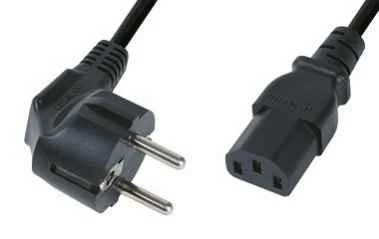 Кабель живлення від мережі PC-186, Black, 1.2 м, Atcom, CEE 7/7 - IEC C13, 3x0.5 мм² (16988)