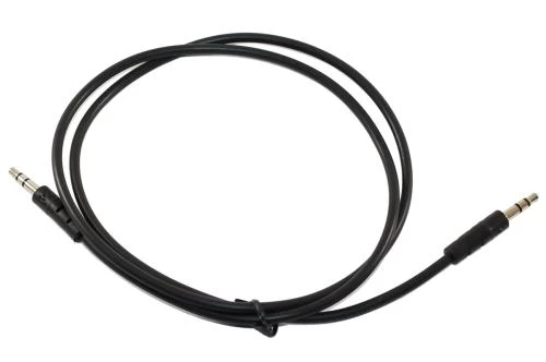 Кабель AUX звуковий, 3.5 мм (M) - 3.5 мм (M), 0.8 м, Black, Atcom (17434)