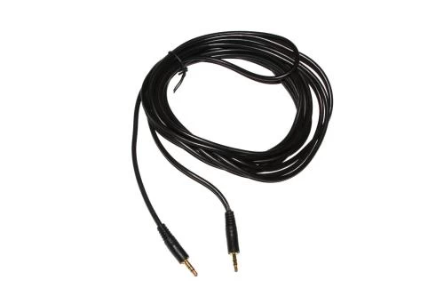 Кабель AUX звуковий, 3.5 мм (M) - 3.5 мм (M), 5 м, Black, Atcom (17437)