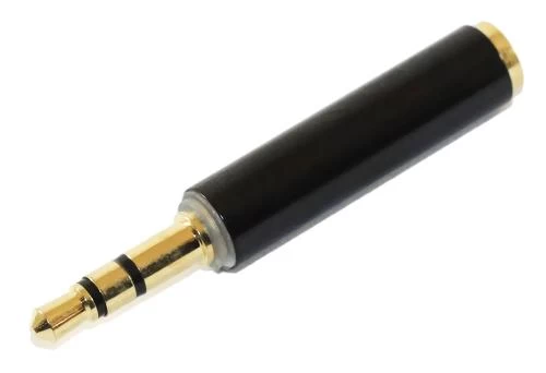 Перехідник звуковий, 3.5 мм 4-pin (M) - 3.5 мм 3-pin (F), Black, Atcom (17577)