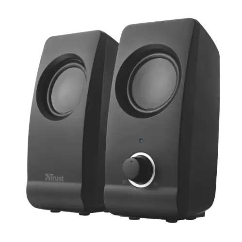 Колонки 2.0 Trust Remo, Black, 8W, працює від USB, регулятор гучності на передній панелі (17595)