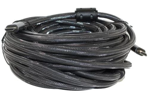 Кабель HDMI (M) - HDMI (M), 15 м, Black, Atcom, V2.1, активний (23715)