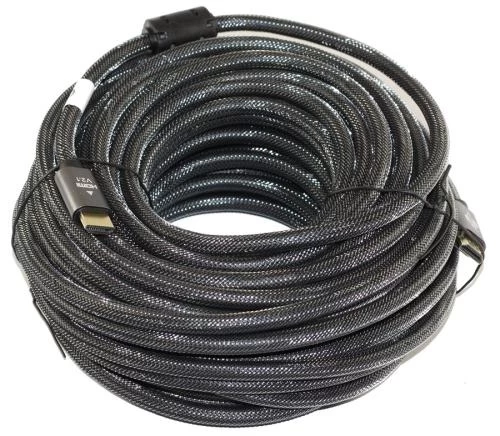 Кабель HDMI (M) - HDMI (M), 20 м, Black, Atcom, V2.1, активний (23720)