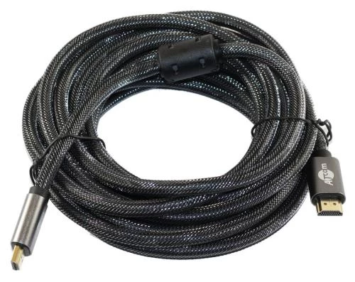 Кабель HDMI (M) - HDMI (M), 5 м, Black, Atcom, V2.1 (23785)