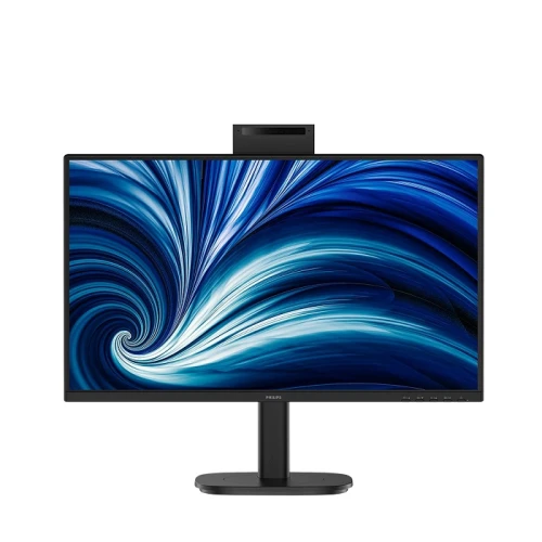 Монітор 23.8" Philips 24B2N3200JH/00, Black, IPS, 1920x1080 (16:9), 4 мс, 120 Гц, 300 кд/м², 1500:1, 178°/178°, VGA/HDMI/DP, 3хUSB-A/USB-В/USB-С, Web-камера (5 Мп), 2 x 5 Вт, Vesa 100x100, Adaptive Sync