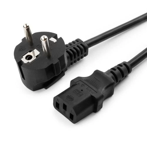 Кабель живлення від мережі PC-186, Black, 1.8 м, Atcom, CEE 7/7 - IEC C13, 3x0.75 мм² (4547)