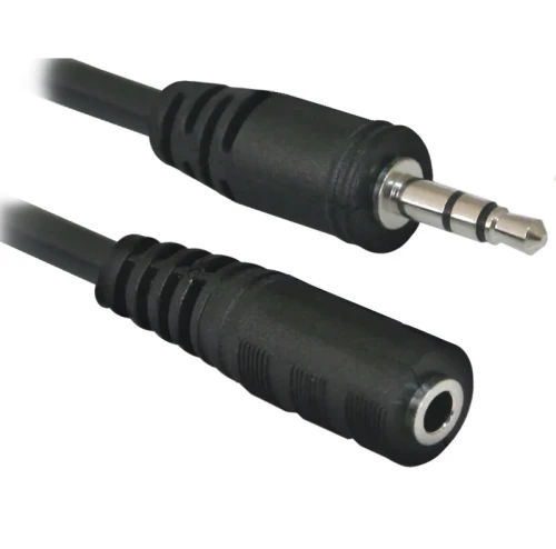 Кабель-подовжувач звуковий, 3.5 мм (F) - 3.5 мм (M), 1.5 м, Black, Defender JACK02-05 (87511)