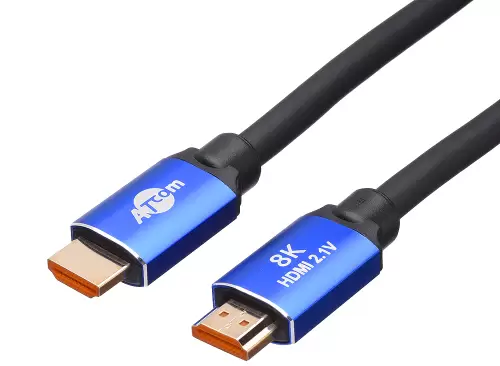 Кабель HDMI (M) - HDMI (M), 5 м, Black, Atcom, V2.1 (88855)