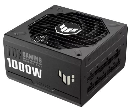 Блок живлення 1000 Вт, Asus TUF Gaming Gold, Black, модульний, 80+ Gold, Active PFC, 135 мм, 4xMolex / 5xSATA / 1x16-pin / 4x6+2-pin / 2x4+4-pin / 1x20+4-pin, захист OPP/OVP/UVP/SCP/OCP/OTP, ATX 12V (TUF-GAMING-1000G)