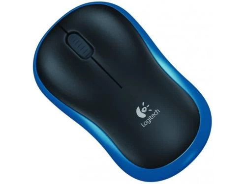 Миша Logitech M185, Blue/Black, USB, бездротова, оптична, 1000 dpi, 3 кнопки, 1xAA (910-002236)
