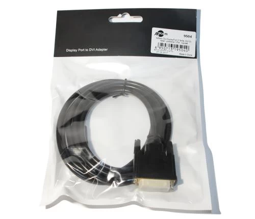 Кабель DisplayPort (M) - DVI-D (M), 1.8 м, Black, Atcom (9504)