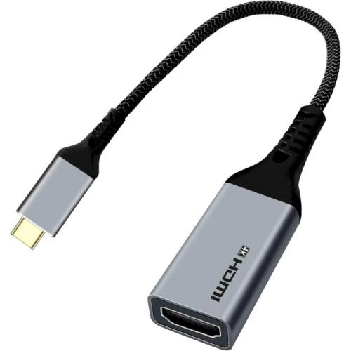Перехідник Type-C (M) - HDMI (F), Cablexpert, Black, 15 см, 4K / 60 Гц (A-CM-HDMIF4K)