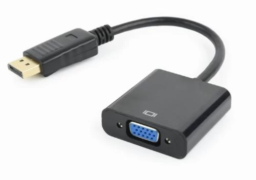 Перехідник DisplayPort (M) - VGA (F), Cablexpert, Black, 15 см (A-DPM-VGAF-02)