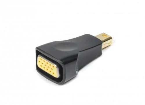 Перехідник miniDisplayPort (M) - VGA (F), Cablexpert, Black (A-mDPM-VGAF-01)