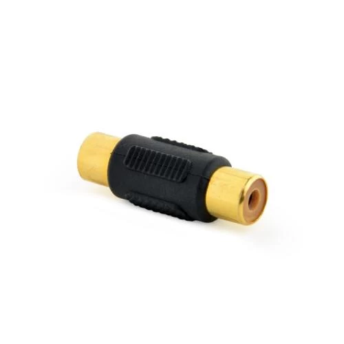 Перехідник звуковий, RCA (F) - RCA (F), Black, Cablexpert (A-RCAFF-01)