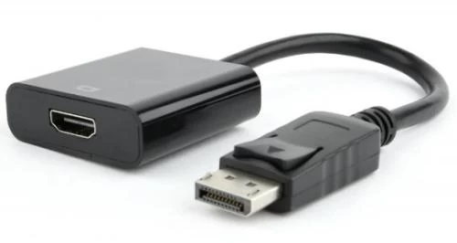 Перехідник DisplayPort (M) - HDMI (F), Cablexpert, Black, 10 см (AB-DPM-HDMIF-002)