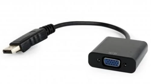 Перехідник DisplayPort (M) - VGA (F), Cablexpert, Black, 15 см (AB-DPM-VGAF-02)