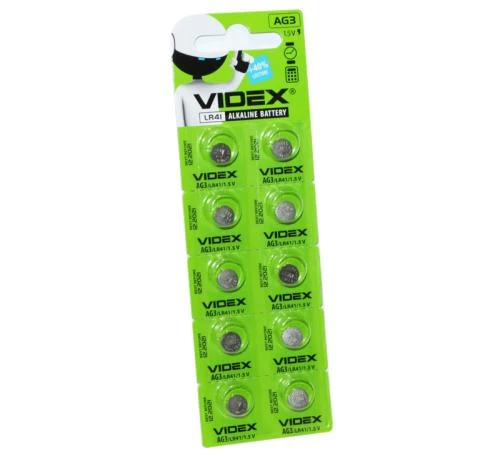 Батарейки AG3/LR41, Videx Excellent!, 10 шт, Blister