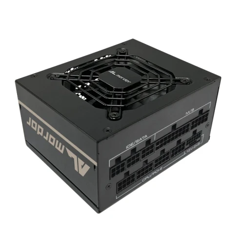 Блок живлення 850 Вт, ALmordor SFX, Black, модульний, 80+ Gold, ATX3.1, Active PFC, 80 мм, 4xMolex / 8xSATA / 3x6+2-pin / 1x16-pin / 2x4+4-pin / 1x20+4-pin, FanStop (ALSFX850BK31)