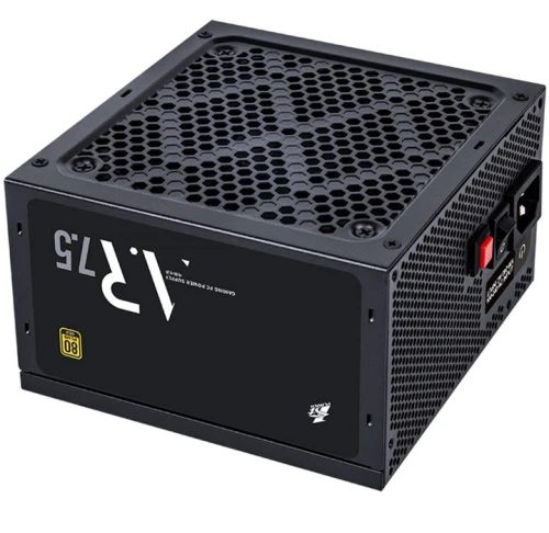 Блок живлення 750 Вт, 1stPlayer PS-750AR, Black, 80+ Gold, Active PFC, 12 см, 3xMolex / 5xSATA / 4x6+2-pin / 2x4+4-pin / 1x20+4-pin, захист OVP/SCP/OPP/OLP/UVP, ATX 2.52 (AR-GLD-750-BK-EU)