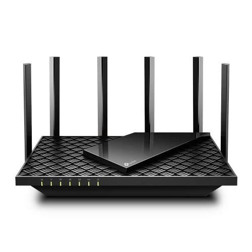 Роутер TP-LINK Archer AX73, Black, Wi-Fi 802.11n/ac/ax, до 5378 Mb/s, 2.4/5GHz, 4x100/1000 Mb/s, RJ45 100/1000Mb/s (Gb), 1хUSB 3.0, 6 зовнішніх незнімних антен