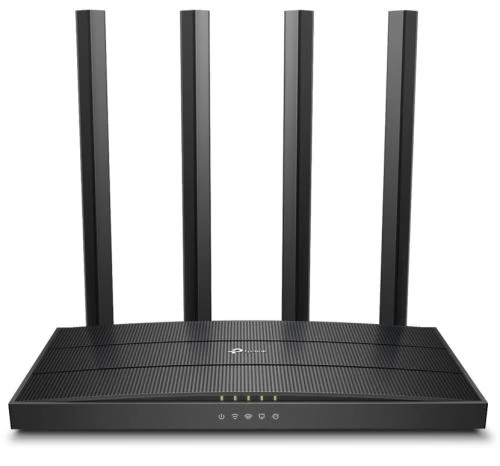 Роутер TP-LINK Archer C80 Black, Wi-Fi 802.11a/b/g/n/ac, до 1900 Mb/s, 2.4/5GHz, 4x100/1000 Mb/s, RJ45 100/1000Mb/s (Gb), 4 зовнішні знімні антени