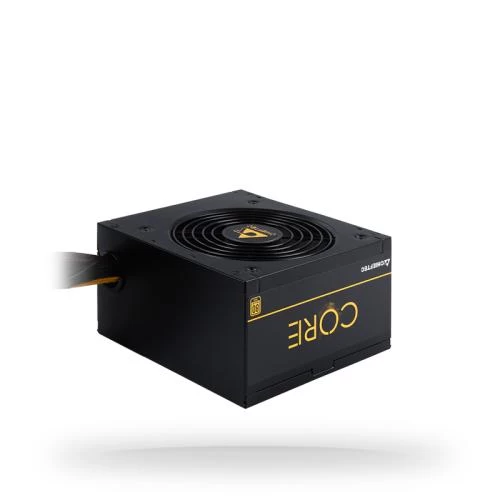 Блок живлення 500 Вт, Chieftec CORE, Black, 80+ Gold, Active PFC, 120 мм, 3xMolex / 4xSATA / 1x6+2-pin / 1x4+4-pin / 1x20+4-pin, захист AFC/OPP/OVP/SCP/SIP/UVP, ATX 12V v2.3 (BBS-500S)