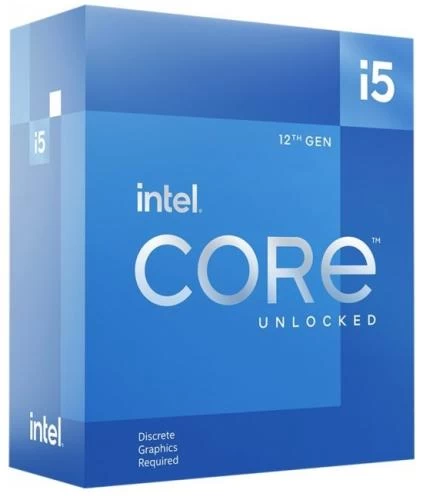 Процесор Intel Core i5 (LGA1700) i5-12600KF, Box, 10x3.7 ГГц (Turbo Boost 4.9 ГГц, 16 потоків), L3 20Мб, Alder Lake, 10 нм, TDP 125 Вт, розблокований множник, система охолодження в комплекті не йде (BX8071512600KF)