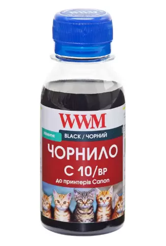 Чорнило WWM Canon PG-510/512/440, PGI-425Bk/520Bk, Black, 100 мл, пігментне (C10/BP-2)