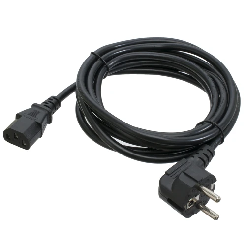 Кабель живлення від мережі PC-186, Black, 3 м, Patron, CEE 7/7 - IEC C13, 3x0.75 мм² (PN-POW-30)