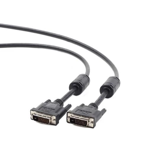 Кабель DVI-D (M) - DVI-D (M), 4.5 м, Black, Cablexpert, 24/24 (CC-DVI2-BK-15)