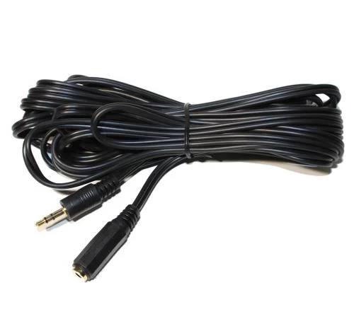 Кабель-подовжувач звуковий, 3.5 мм (F) - 3.5 мм (M), 5 м, Black, Cablexpert (CCA-421S-5M)