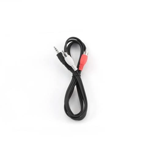 Кабель-перехідник звуковий, 3.5 мм (M) - 2xRCA (M), 5 м, Black, Cablexpert (CCA-458-5M)