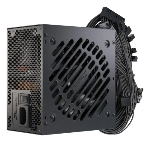 Блок живлення 850 Вт, Seasonic Core BC ATX 3.1, Black, 80+ Bronze, Active PFC, 12 см HDB, 1xMolex / 2xSATA / 1x16-pin / 3x6+2-pin / 2x4+4-pin / 1x20+4-pin, захист OCP/OPP/OTP/OVP/SCP/UVP (CORE BC-850 ATX31)