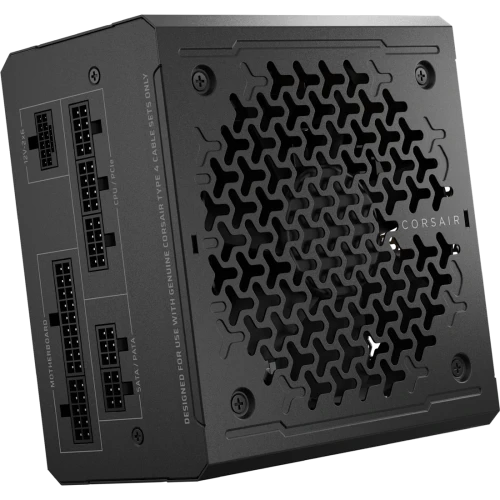 Блок живлення 850 Вт, Corsair RM850e, Black, модульний, 80+ Gold, 12 см, 2xMolex / 6xSATA / 1x16-pin / 3x6+2-pin / 2x4+4-pin / 1x20+4-pin, захист OVP/UVP/SCP/OTP/OPP (CP-9020295-EU)